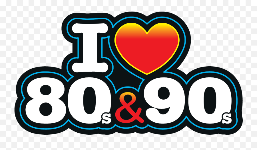 Download I Love The 80s Logo Png - Love 80 90 Png Emoji,80s Logo