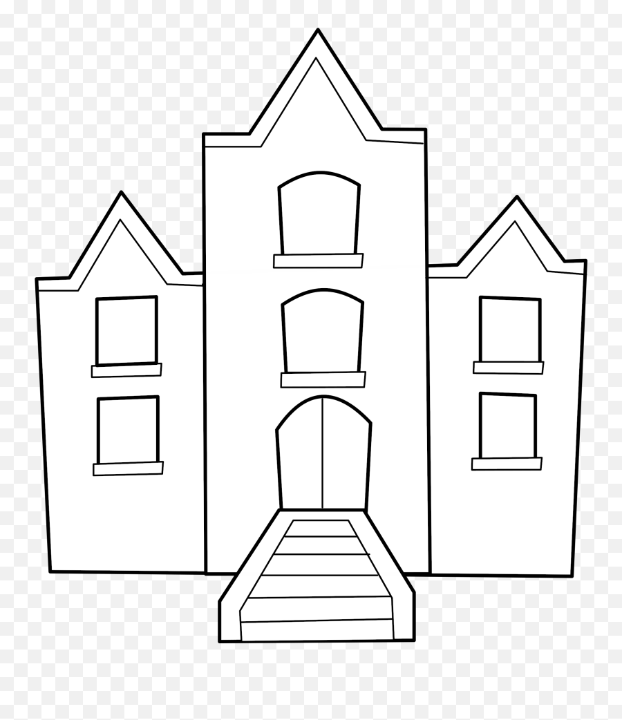 Library Of Free Domain House Outline Jpg Download Png Files - Building Outline For Kids Emoji,House Outline Clipart