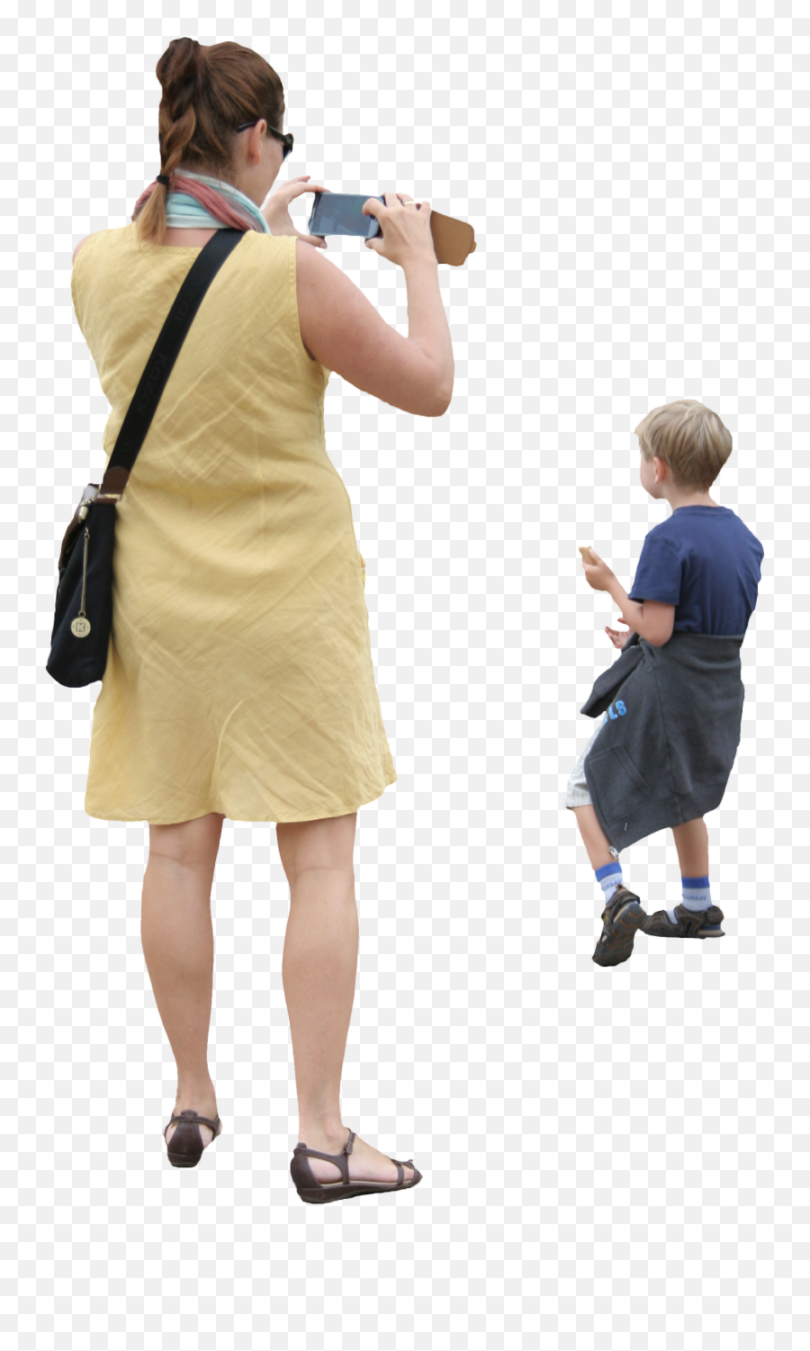 Woman And Her Child U2013 Free Cut Out People Trees And Leaves - Cut Out People Children Png Emoji,Children Png