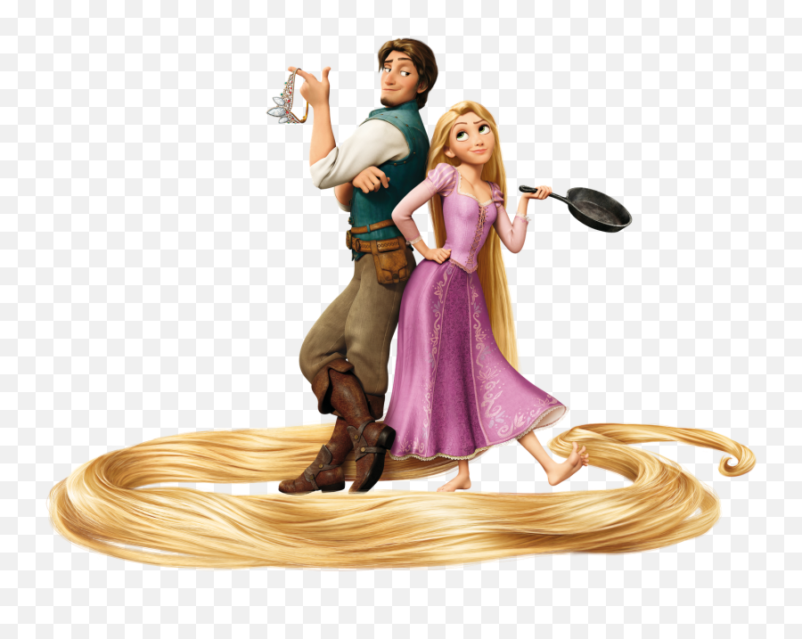 Disney Flynn And Rapunzel Png - Rapunzel And Flynn Png Emoji,Tangled Png