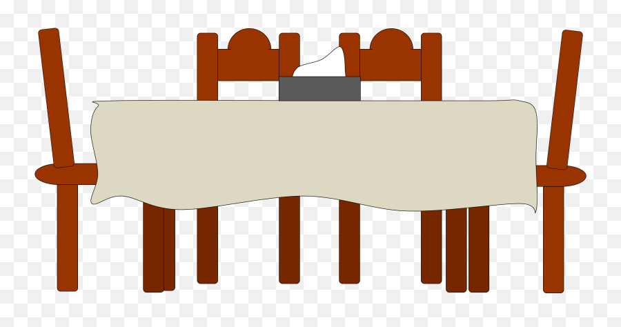 Wooden Table Clip Art Vector Clip Art - Cartoon Dining Table Emoji,Table Clipart