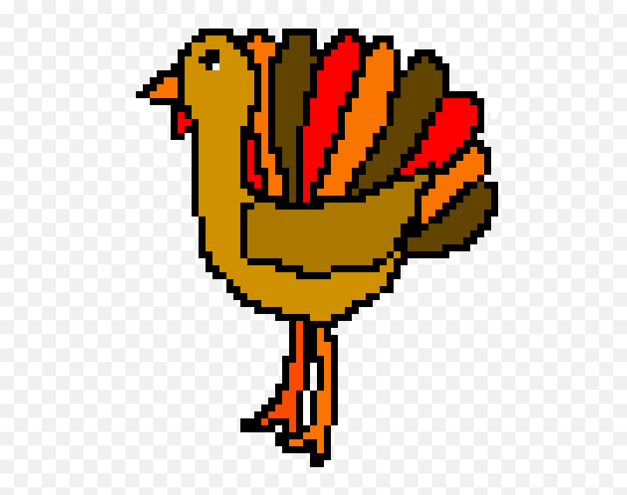 Turkey Pixel Art Maker - Bird Emoji,Turkey Transparent