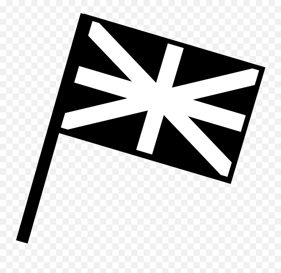 Black And White Flag Of Great Britain Clip Art At Clkercom - British Clipart Black And White Emoji,White Flag Png