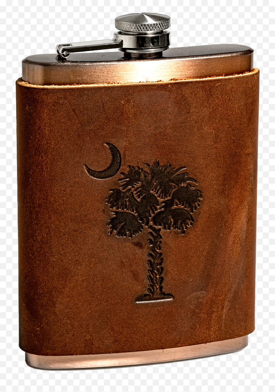 South Carolina Flag Leather Flask - Flask Emoji,Flask Png
