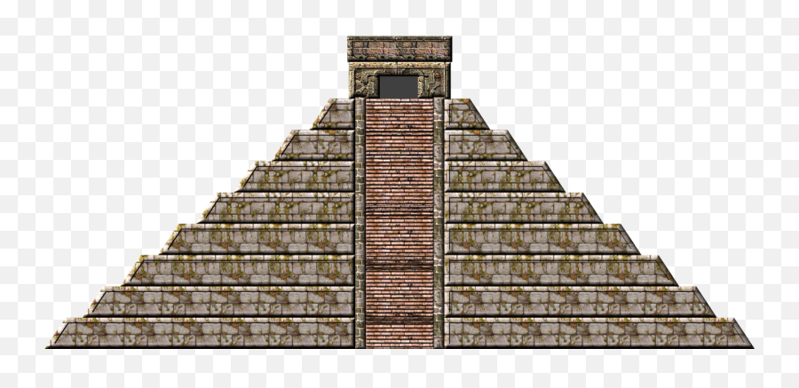 Aztec Pyramid - Dibujo Piramides De Teotihuacan Emoji,Pyramids Clipart