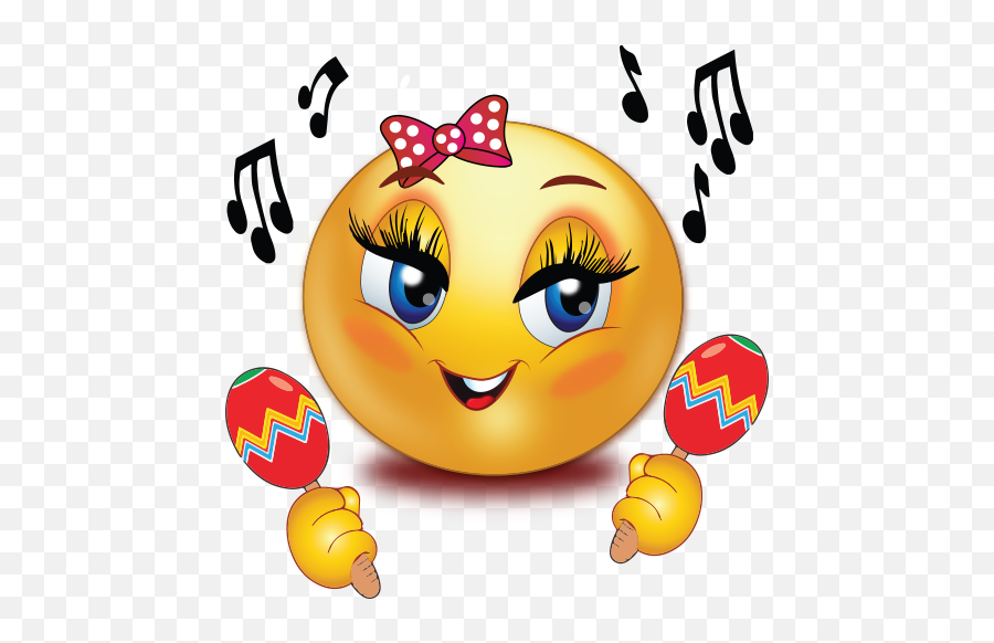 Music Party Girl Emoji - Couple Emoji Png,Music Emoji Png