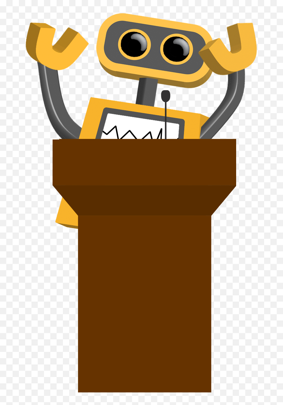 At The Podium - Transparent Background Robot Png Clipart Happy Robot Clip Art Emoji,Robot Transparent Background