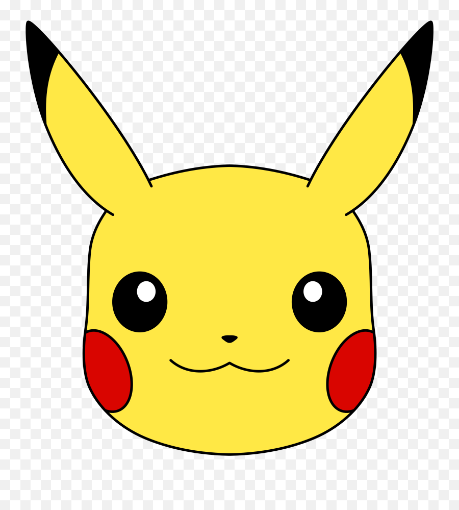 Pikachu Face Png Transparent Pikachu Face - Pikachu Face Face Emoji,Face Png