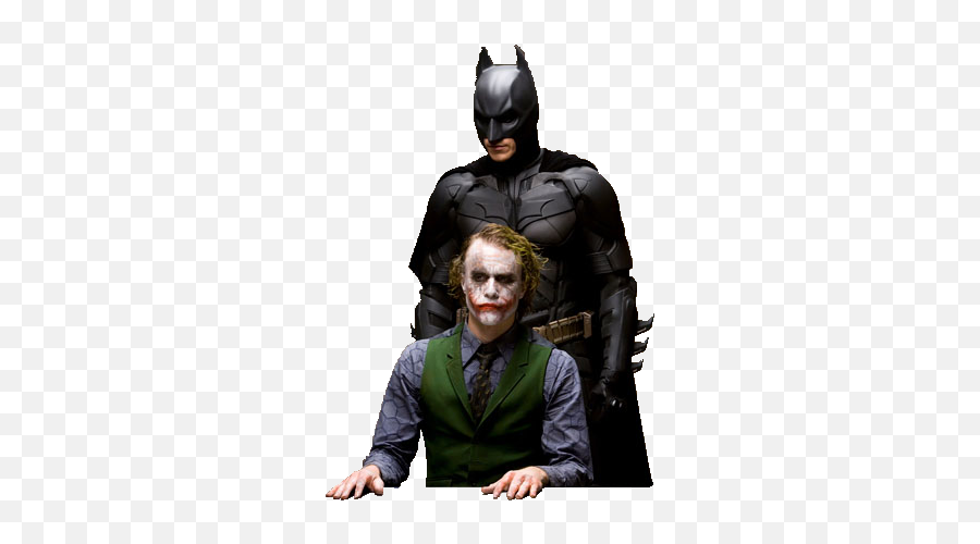 Download Batman Joker And Batman Png Hq - Joker Dark Knight Png Emoji,Joker Png