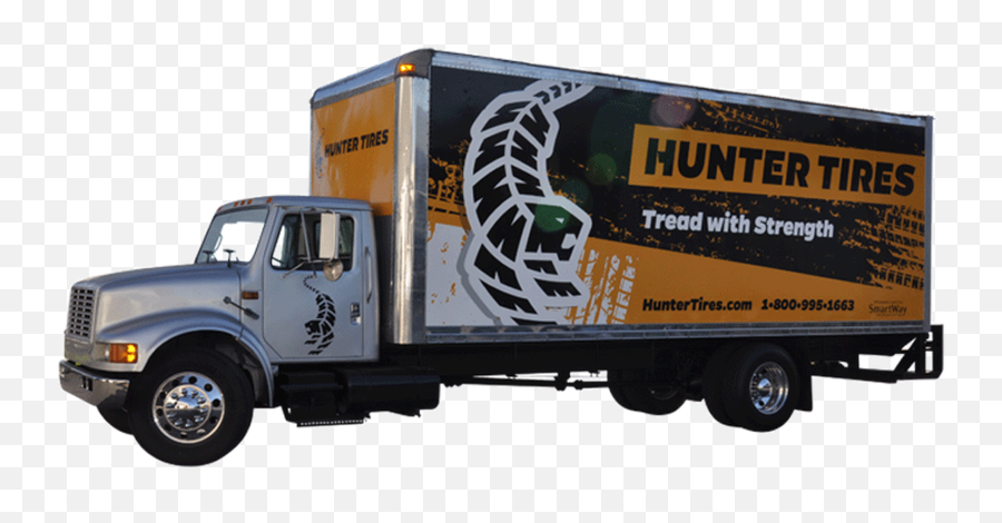 24u0027 Box Truck Wrap Using Gf For Hunter Tires - Get More Wraps Emoji,Box Truck Png
