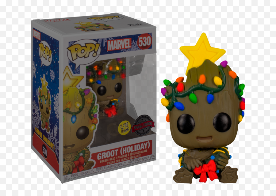 Funko Pop Guardians Of The Galaxy - Holiday Groot With Emoji,Groot Transparent
