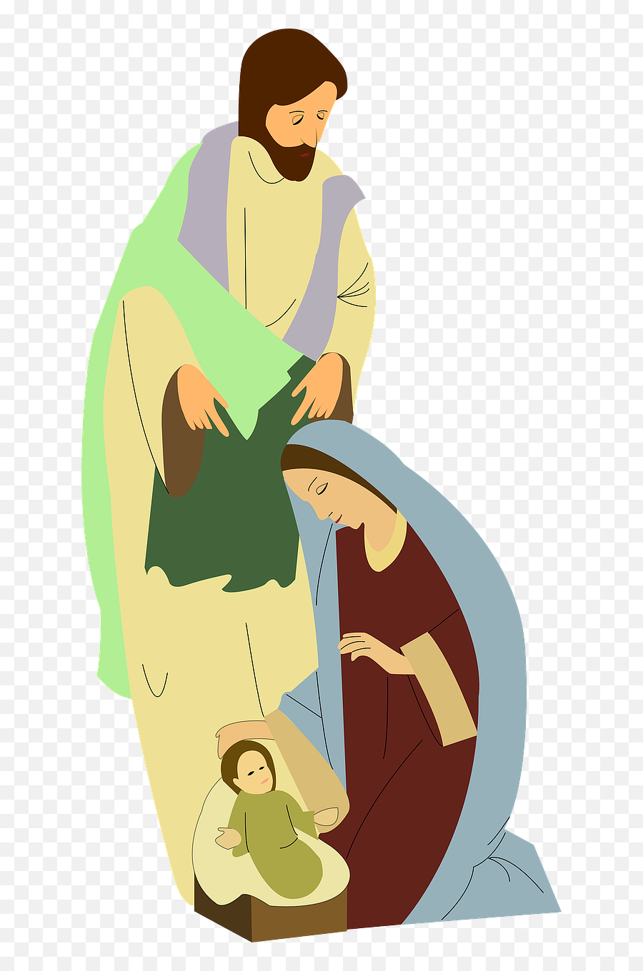 Free Nativity Cliparts Download Free - Christmas Religious Nativity Clipart Emoji,Manger Clipart