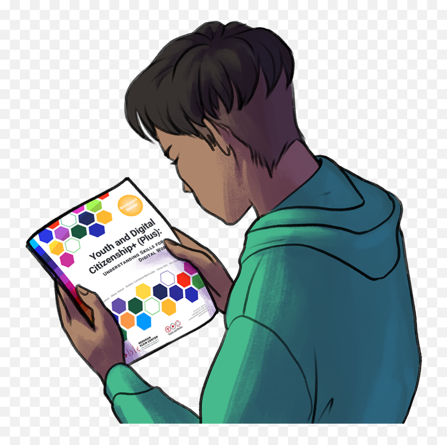 New Publication Youth And Digital Citizenship Plus Emoji,Person Reading Png