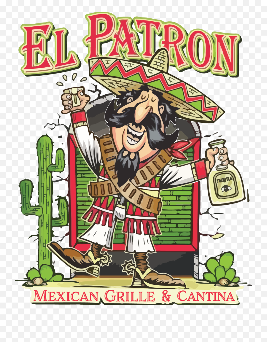 El Patron Mexican Grill U0026 Cantina - Patron Mexican Grill Logo Tallahassee Emoji,Patron Logo