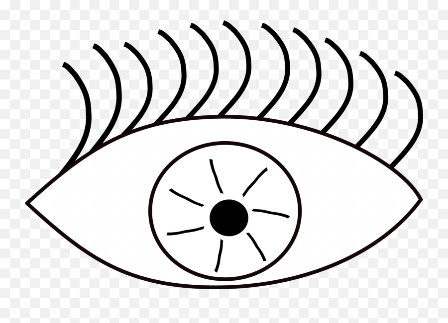 Eyeball Eye Clip Art Black And White - Eye Clip Art Emoji,Eye Clipart