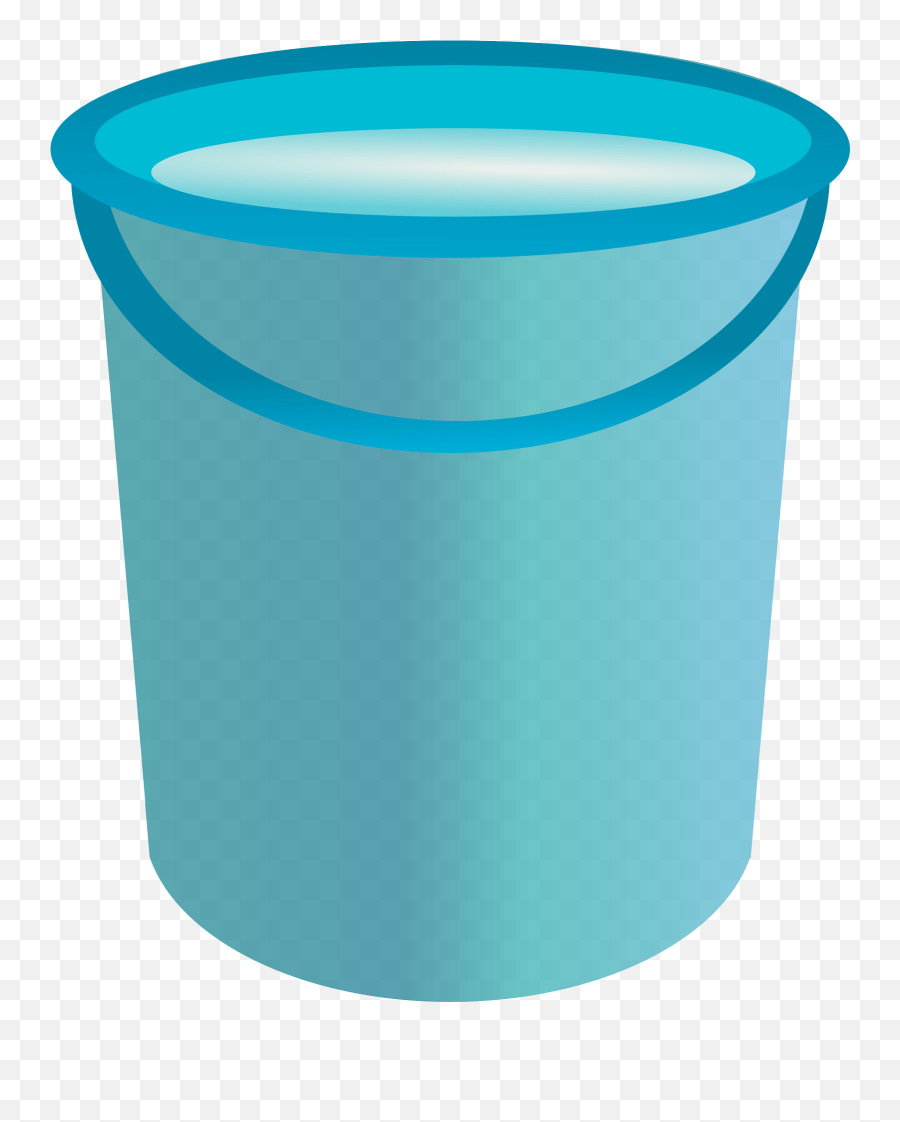 Blue Bucket Clipart - Blue Bucket Water Clipart Emoji,Bucket Clipart