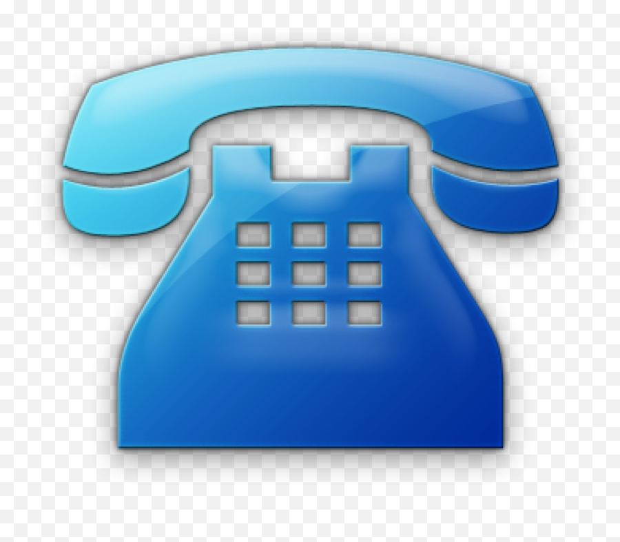 Landline Phone Logo Png - Blue Telephone Png Icon Emoji,Phone Logo Png