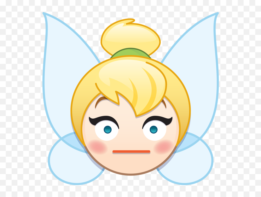 Tinkerbell Clipart Head Tinkerbell - Princesas Emojis De Disney,Tinkerbell Clipart