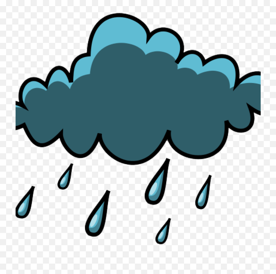 Rain Cloud Clipart Png Image With No - Rain Cloud Clipart Emoji,Rain Transparent