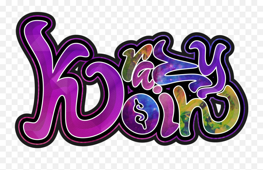 Graffiti Logo For Krazykoin Steemit - Dot Emoji,Graffiti Logo
