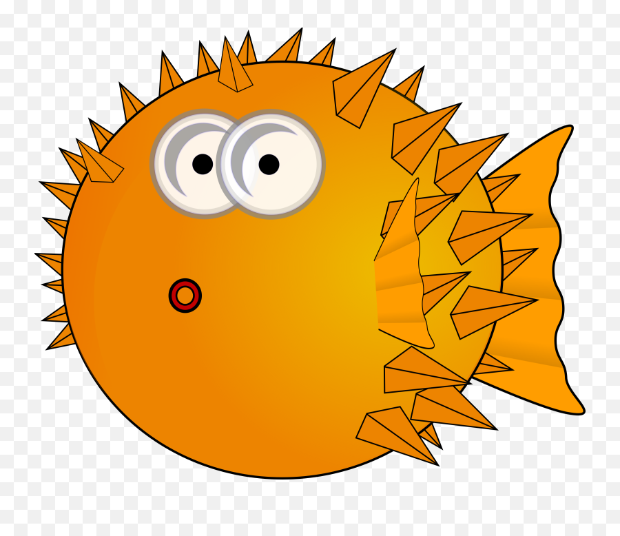 Puffer Fish Clipart Png Transparent - Pufferfish Clipart Emoji,Fish Clipart