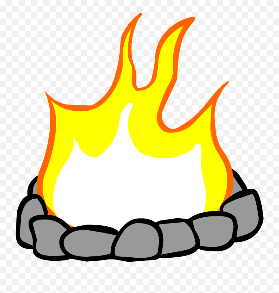 Campfire Clipart Fire Pit - Fire Pit Clip Art Png Download Fire Pit Clipart Emoji,Campfire Clipart