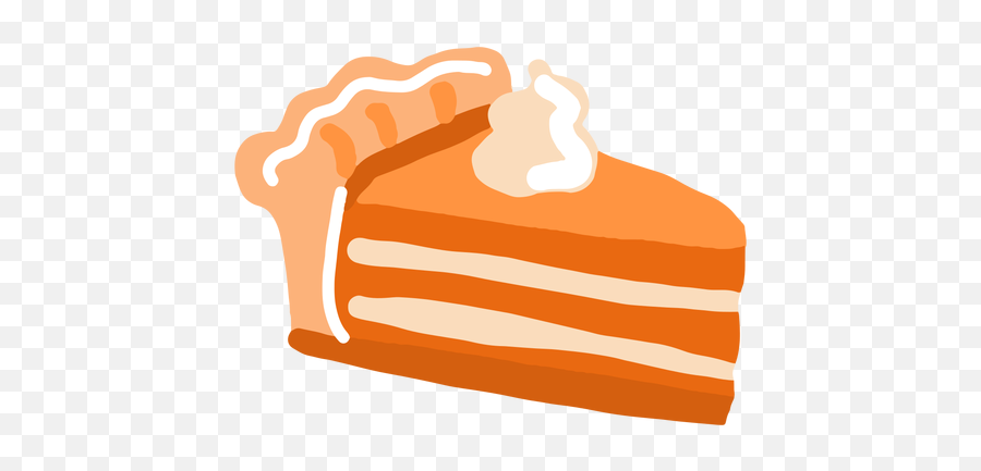 Glossy Pumpkin Pie Piece - Transparent Png U0026 Svg Vector File Pedazo De Pastel Png Emoji,Pie Transparent Background