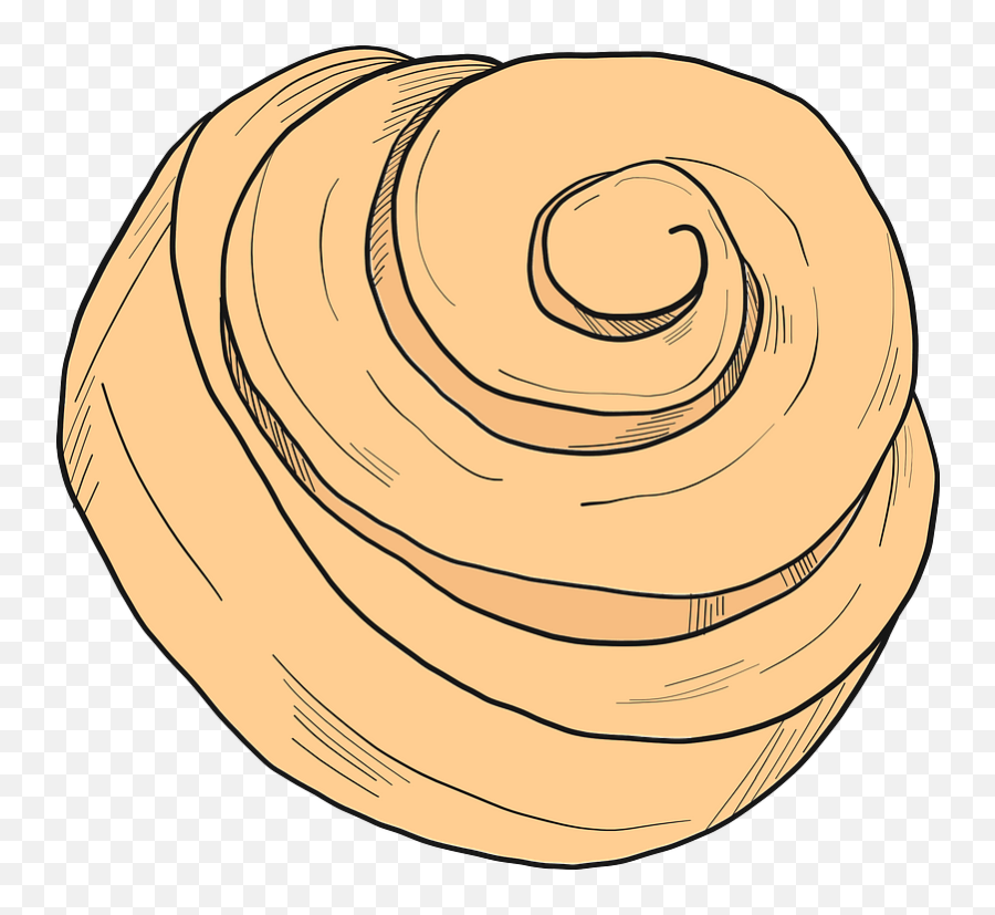Cinnamon Roll Clipart - Spiral Emoji,Cinnamon Clipart