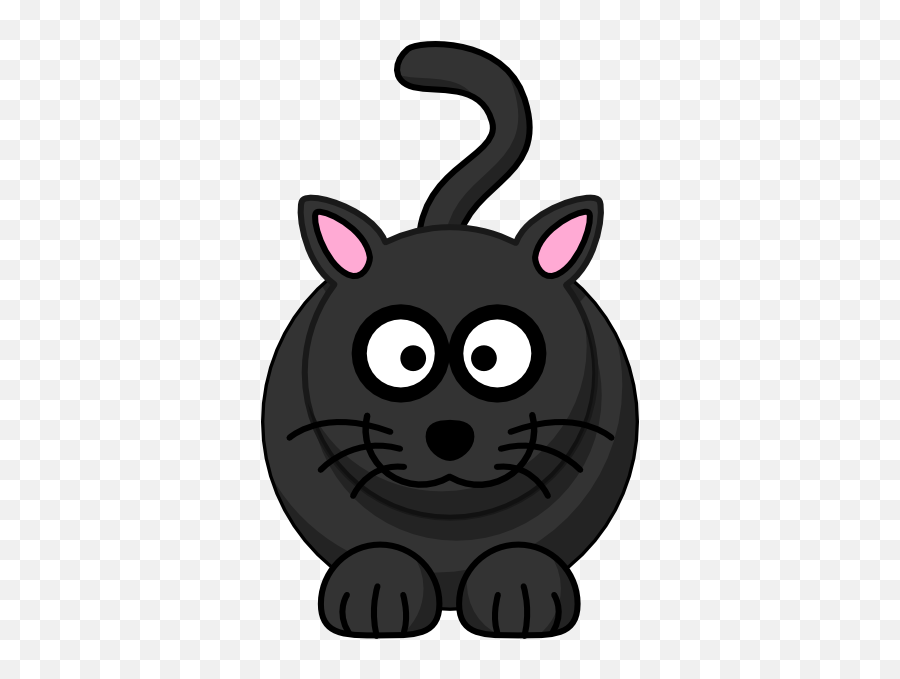 Black Cat Clip Art At Clker - Black Cat Clipart Clker Emoji,Black Cat Clipart