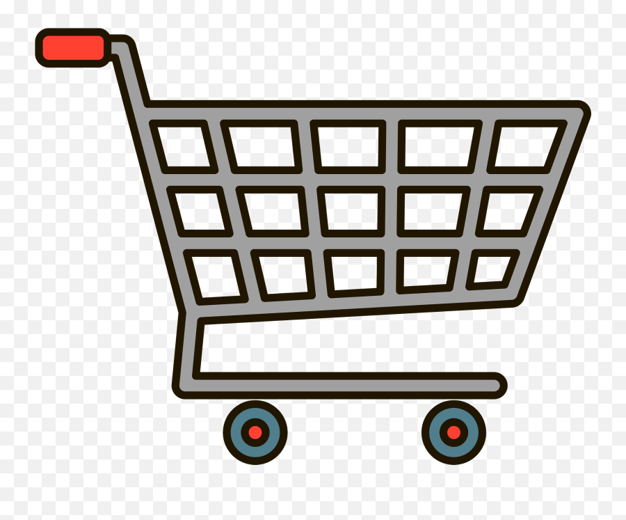 Shopping Cart Clipart - Clip Art Shopping Cart Emoji,Shopping Clipart