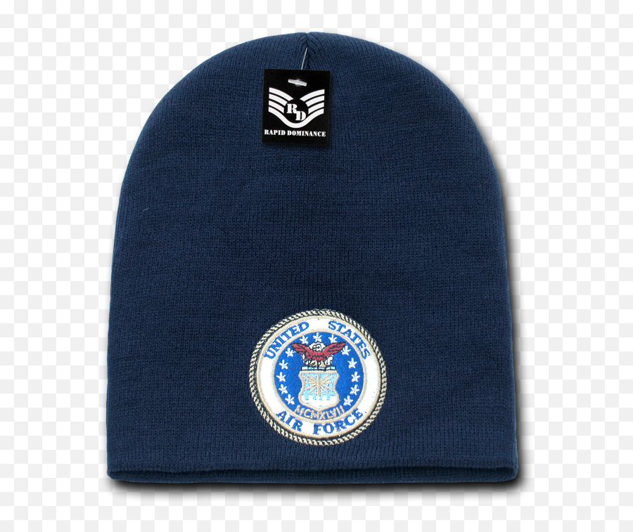 Rapid Dominance Us Air Force Navy - Embroidered Us Military Logo Short Beanie Beanies Beany For Men Women Knit Caps Cap Hats Hat Winter Toque Emoji,Airforce Logo