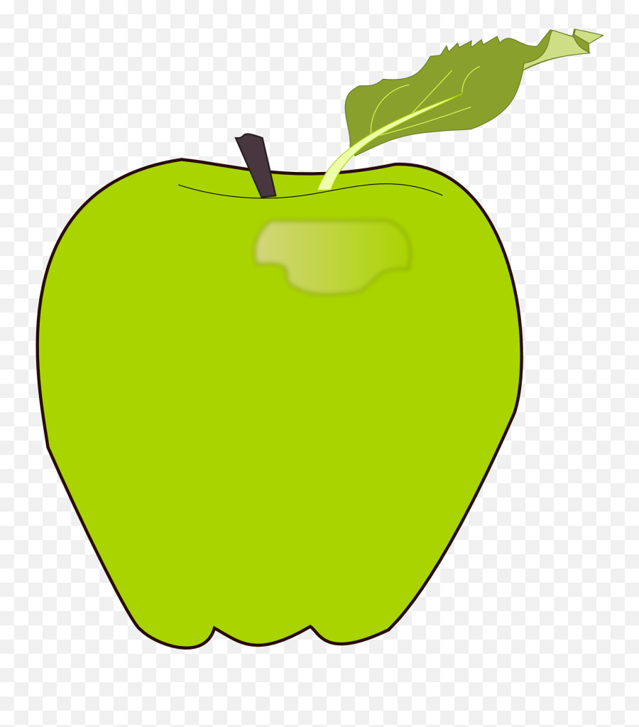 Organic Fresh Tasty Green Apple Clipart Emoji,Apples Clipart