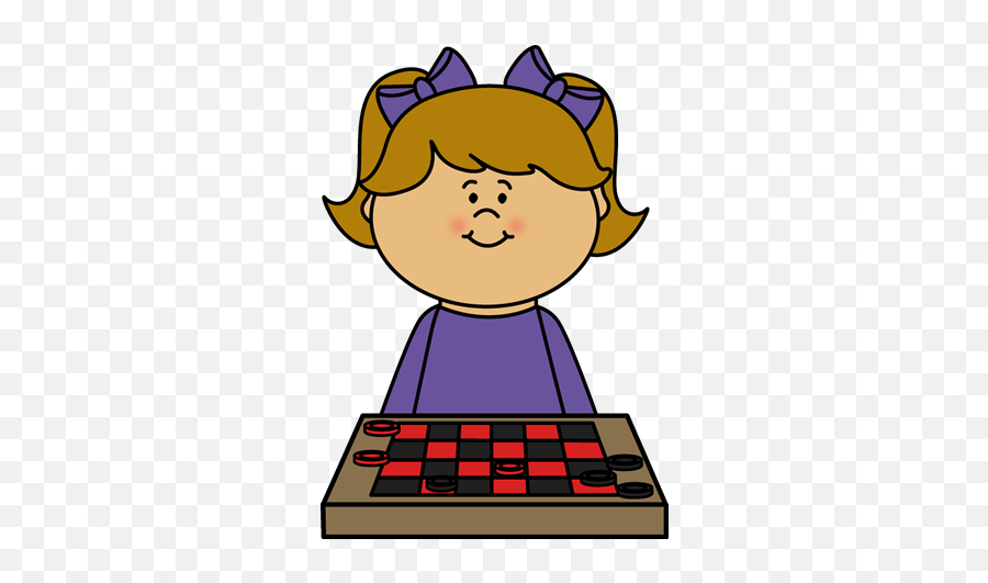 Board Game Clip Art - Girl Playing Games Cartoon Clipart Emoji,Games Clipart