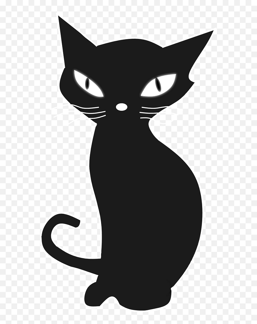 Cartoon Black Cat Clipart Free Download Transparent Png Emoji,Black Cat Face Clipart
