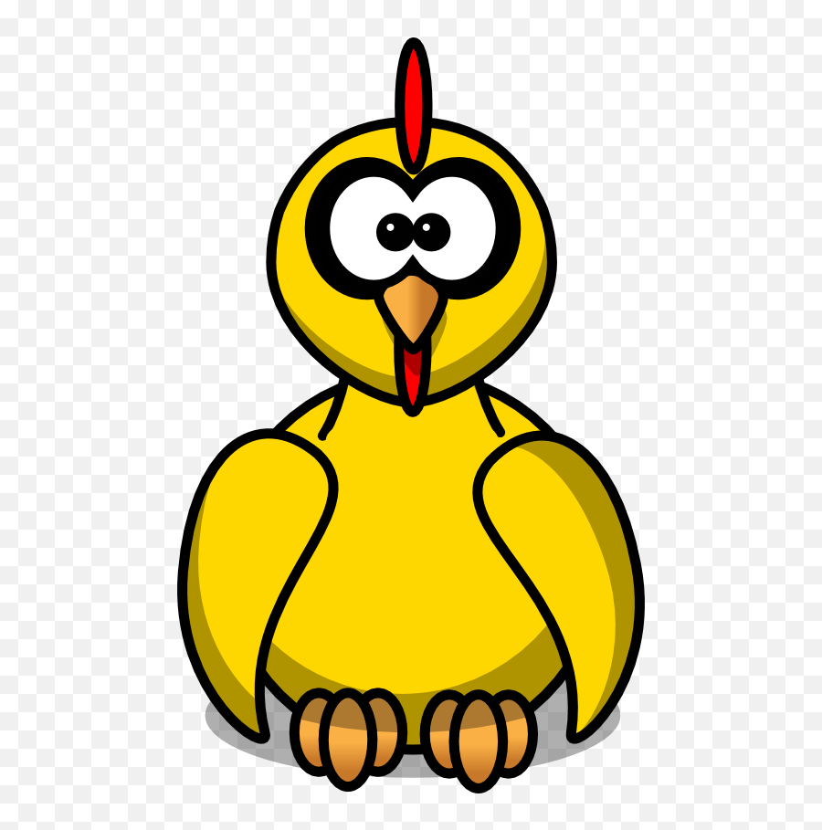 Cartoon Chicken Clip Art - Cartoon Chicken Bird Clipart Emoji,Chicken Clipart