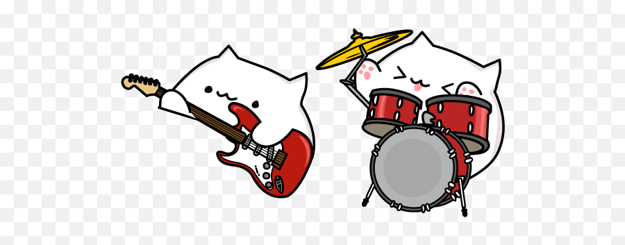 Rock Bongo Cat Cursor - Bongo Cat Rock Emoji,Bongo Cat Png