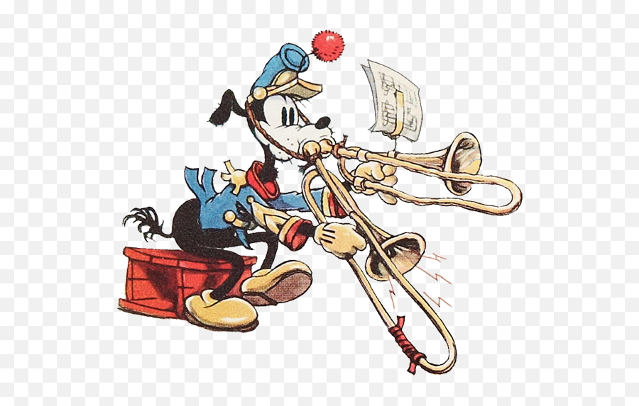 Classic Goofy Trombone - Happy Birthday Trombone Emoji,Trombone Clipart