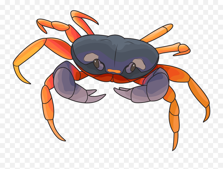 Halloween Crab Clipart - Big Emoji,Crab Clipart