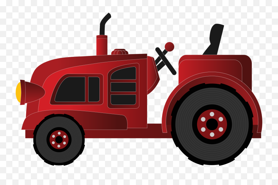Antique Tractors Cliparts Free Download - Red Clipart Tractor Emoji,Tractor Clipart