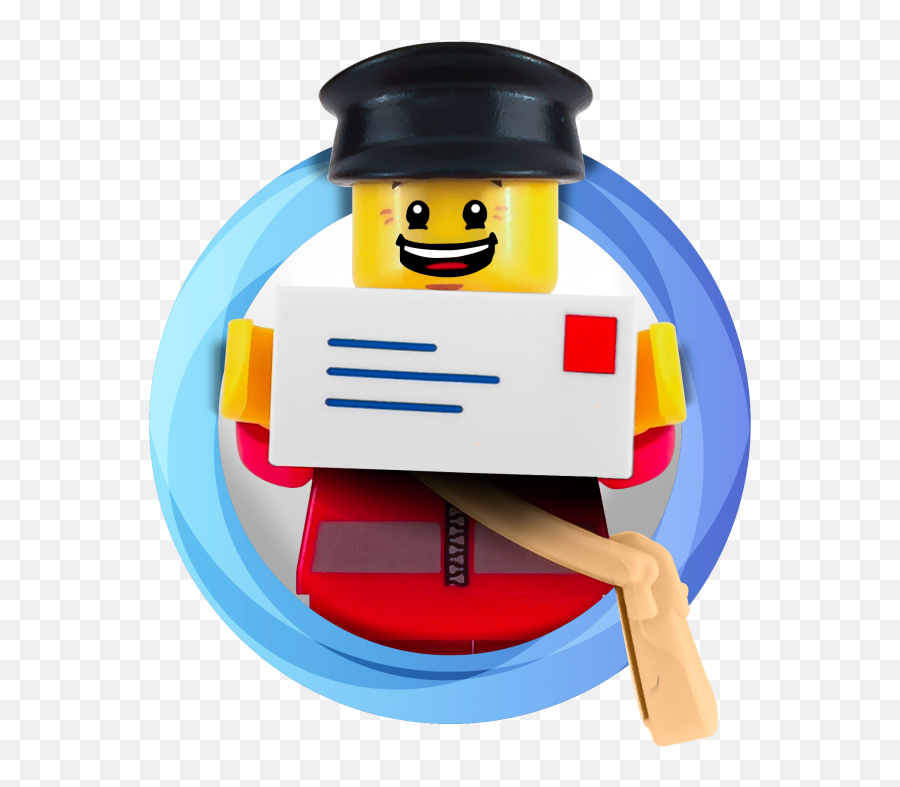 Mailman Circle - Lego Minifigures With Computer Emoji,Mailman Clipart