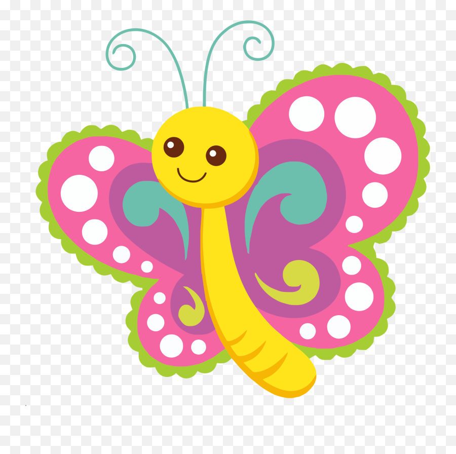 May Clipart Cute Picture - Cute Butterfly Clipart Emoji,May Clipart