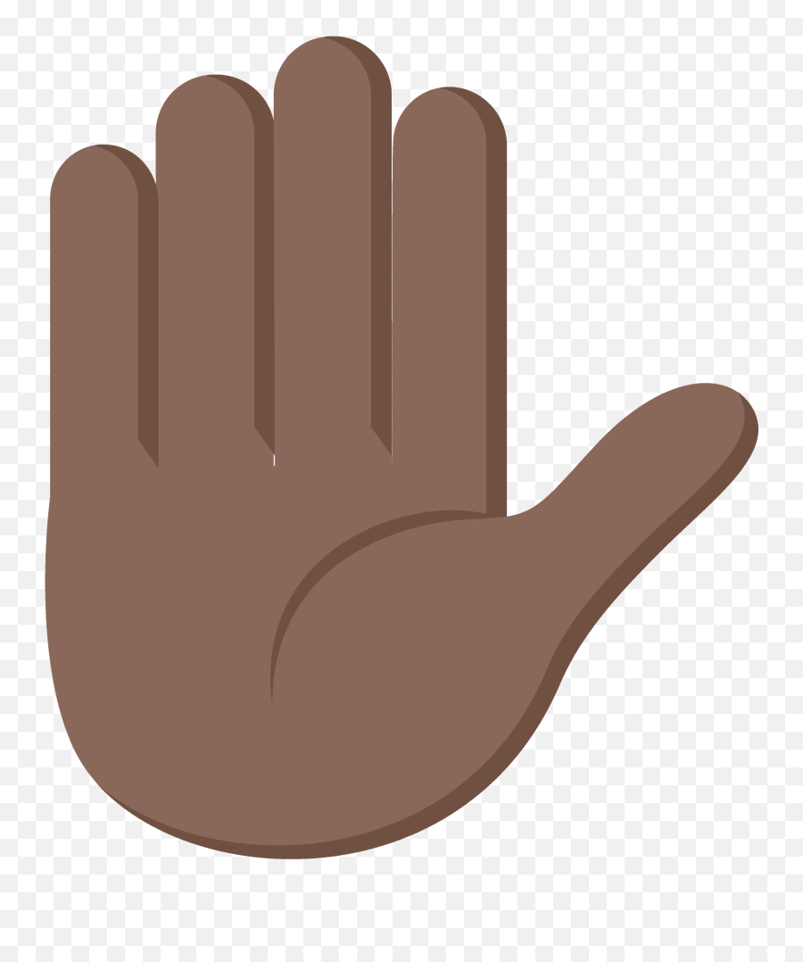 Raised Hand Emoji Clipart Free Download Transparent Png - Hand Dark Skin Clipart,Raised Hand Clipart