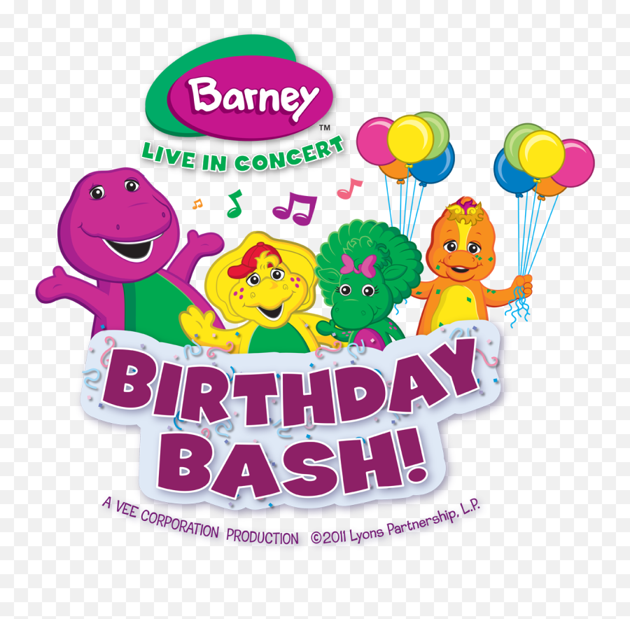 Barney Live Birthday Bash In Atlanta April 7th 24 Hour - Barney Live In Concert Birthday Bash Emoji,Birthday Bash Png