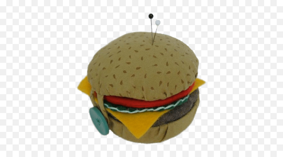 Hamburger Pin Cushion Transparent Png Emoji,Cheeseburger Transparent