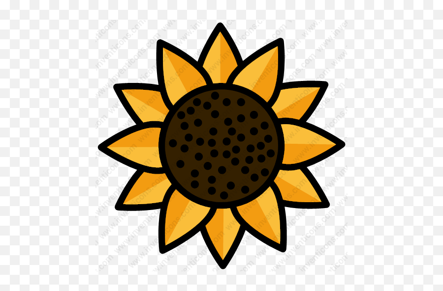 Download Sunflower Vector Icon Inventicons Emoji,Sunflower Vector Png