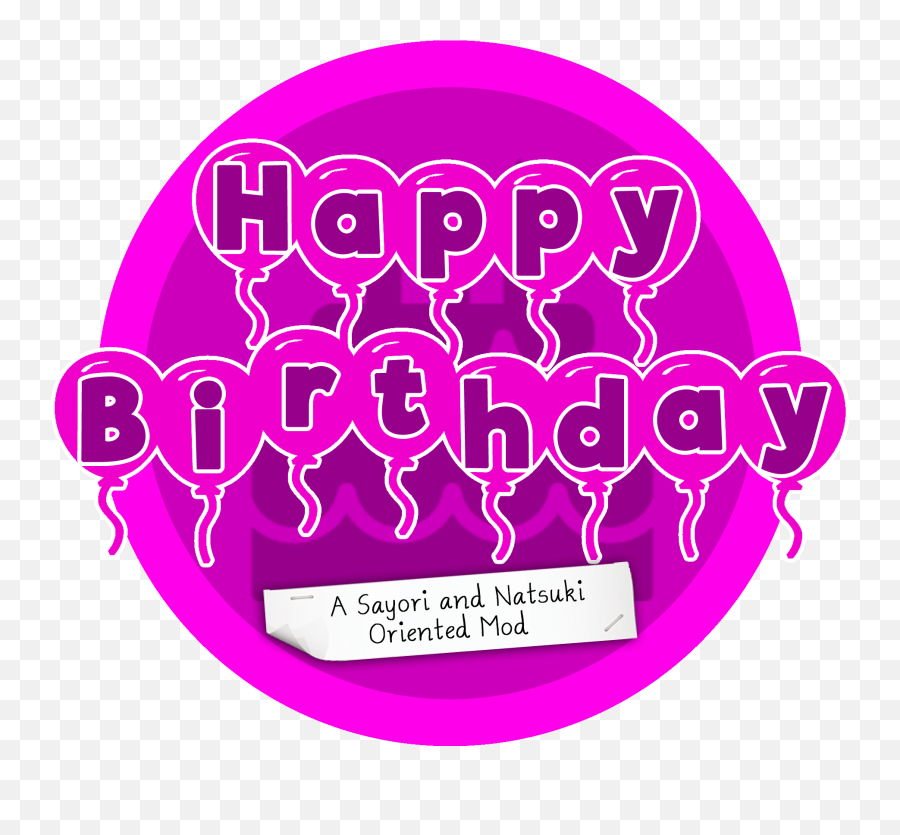 Happy Birthday Ddlc Modding Wiki Fandom Emoji,Happy Birthday Logo
