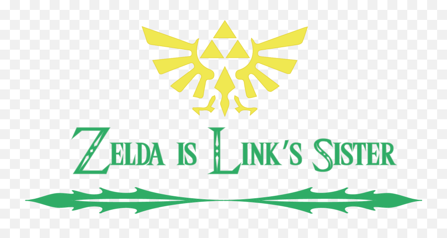 Download Hd Zelda Is The Sister Of Link - Legend Of Zelda Language Emoji,Legend Of Zelda Logo
