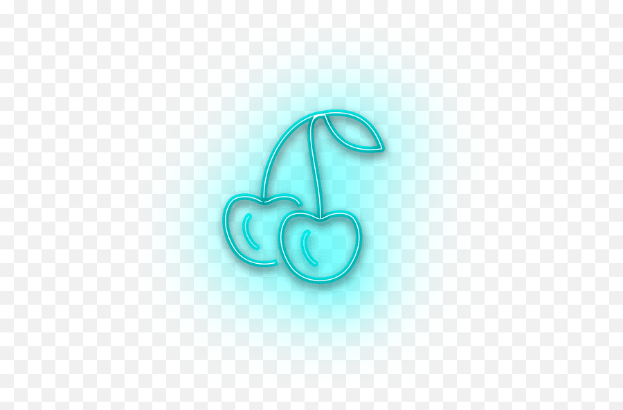 Neon Blue Cheery Icon - Png Neon Emoji,Neon Png