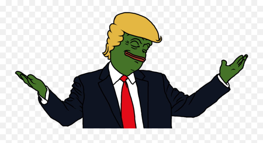 Pepe Donald Trump Png - Clip Art Library Donald Pepe Emoji,Triggered Png