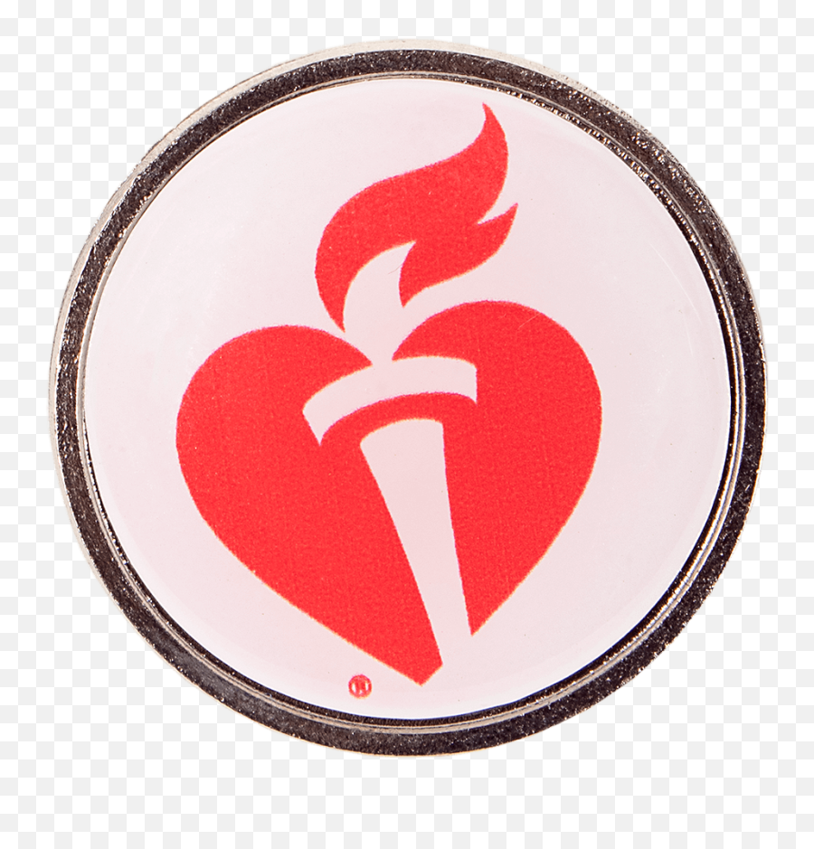 1 Round Heart U0026 Torch Lapel Pin - Bush Emoji,Torch Logo